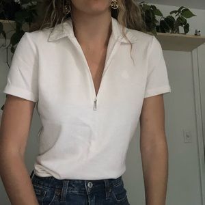vintage ralph lauren white polo